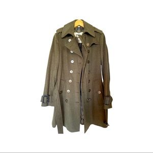Burberry London Wool & Cashmere Trench Coat